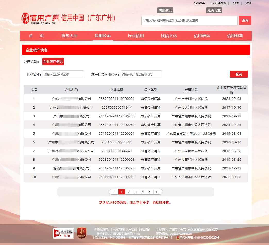 皇冠信用网正网_全面公示皇冠信用网正网！“信用广州”网上线企业破产信息
